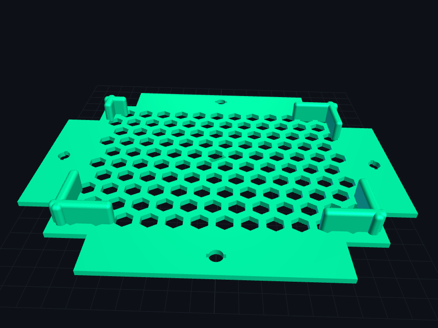 Mecano parts for creating a open computer enclosure